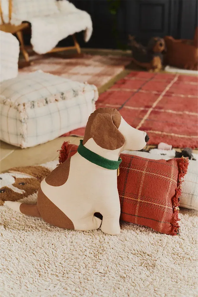 Handloom Cushion - Maple Red