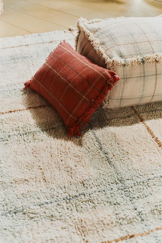 Handloom Cushion - Maple Red