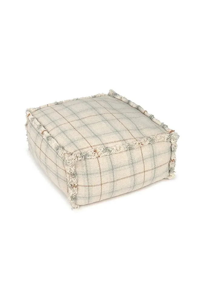 Handloom Tartan Puff - Blue Sage