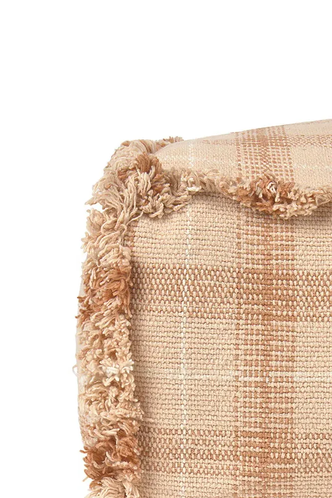 Handloom Tartan Puff - Rose