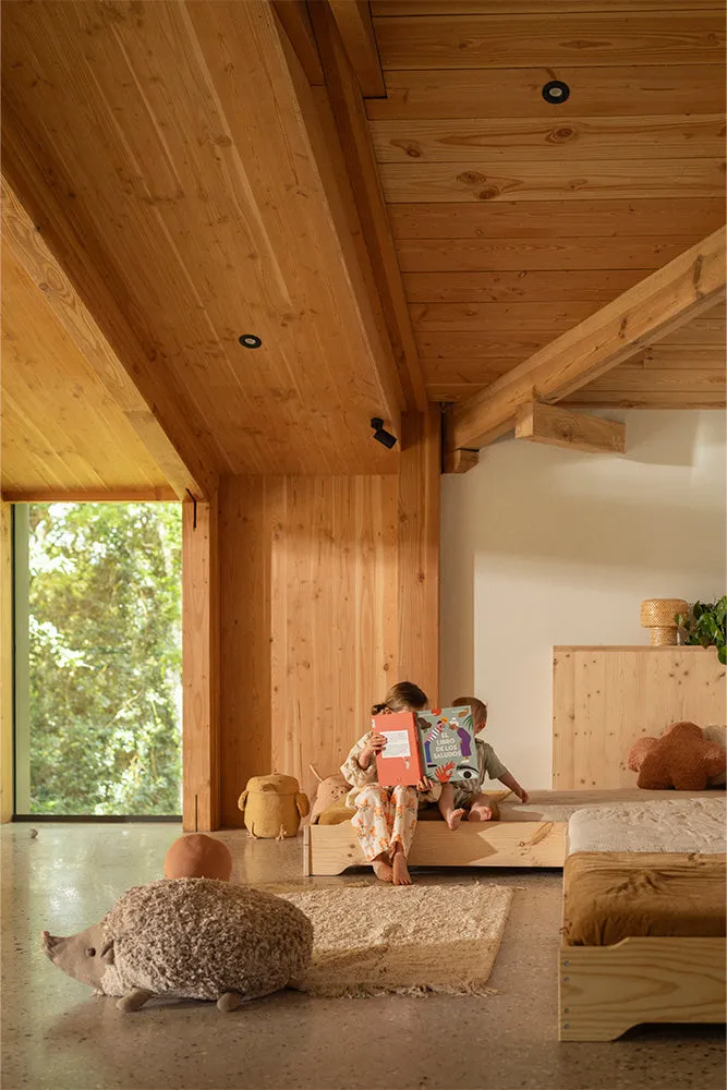 Hedgehog Floor Cushion - Natural, Brown