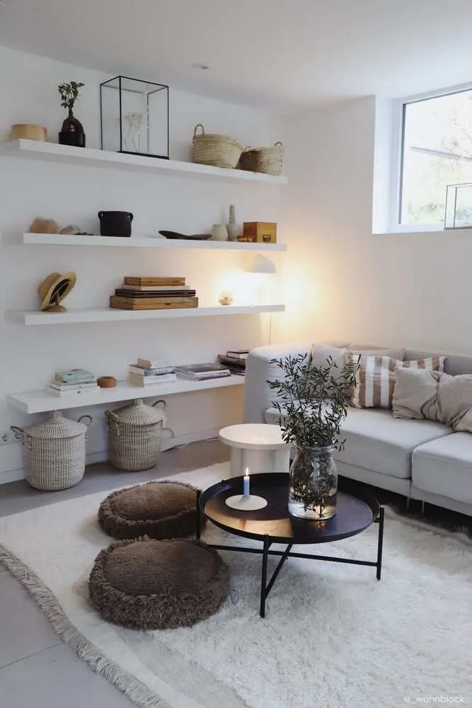 Jam Round Floor Cushion - Brown