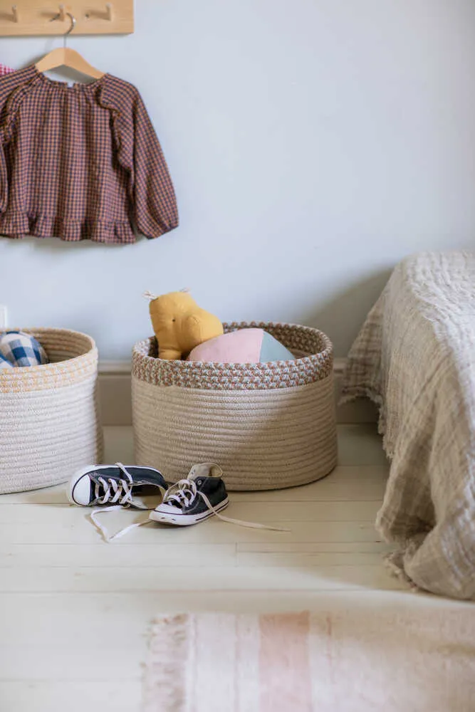 Kilo Round Storage Basket - Toffee