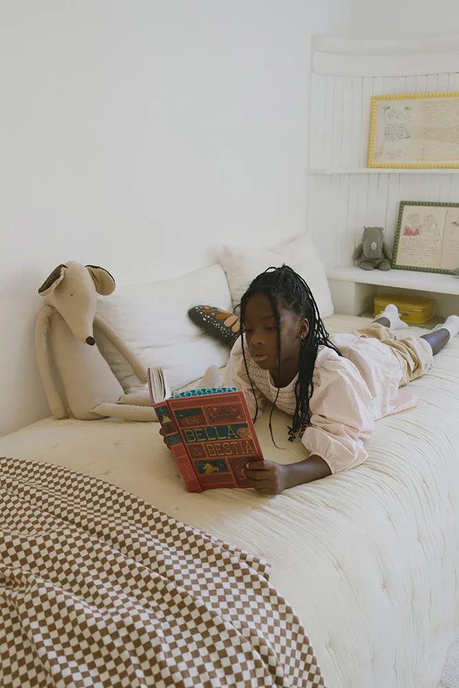 Knitted Blanket Tiles - Toffee