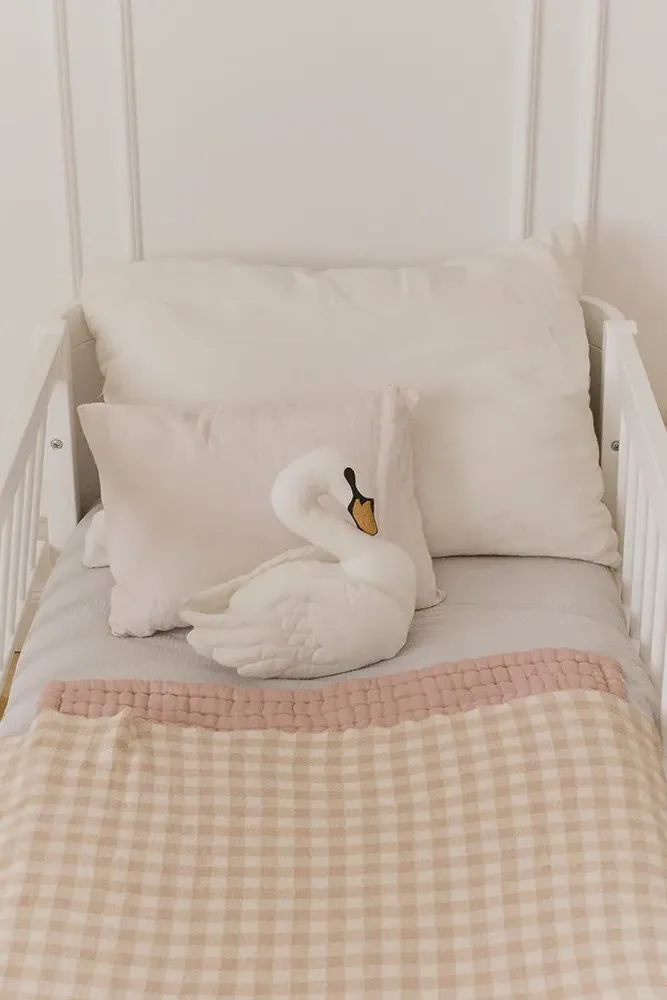 Knitted Blanket Vichy - Rose