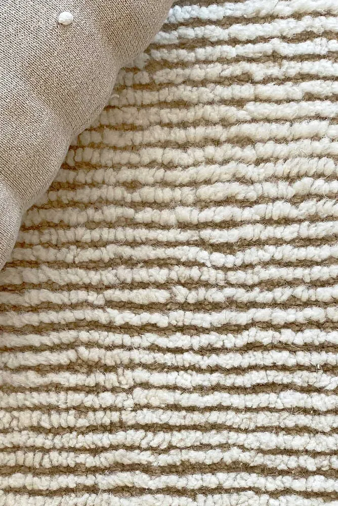 Koa Sandstone Wool Area Rug - Sandstone