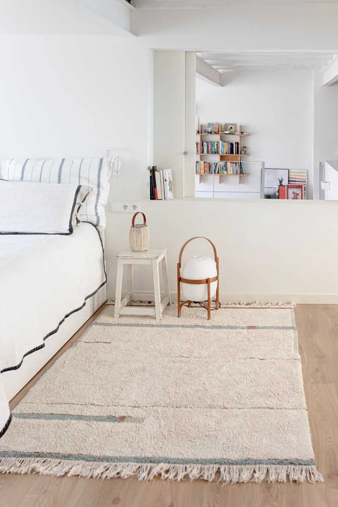 Lanes Rectangular Area Rug - Blue