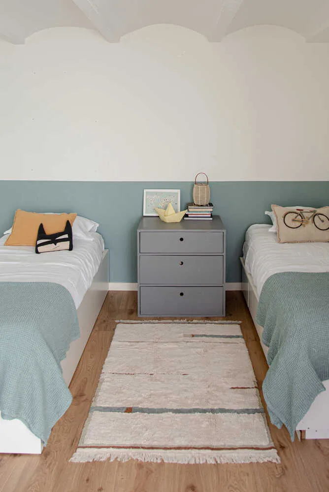 Lanes Rectangular Area Rug - Blue