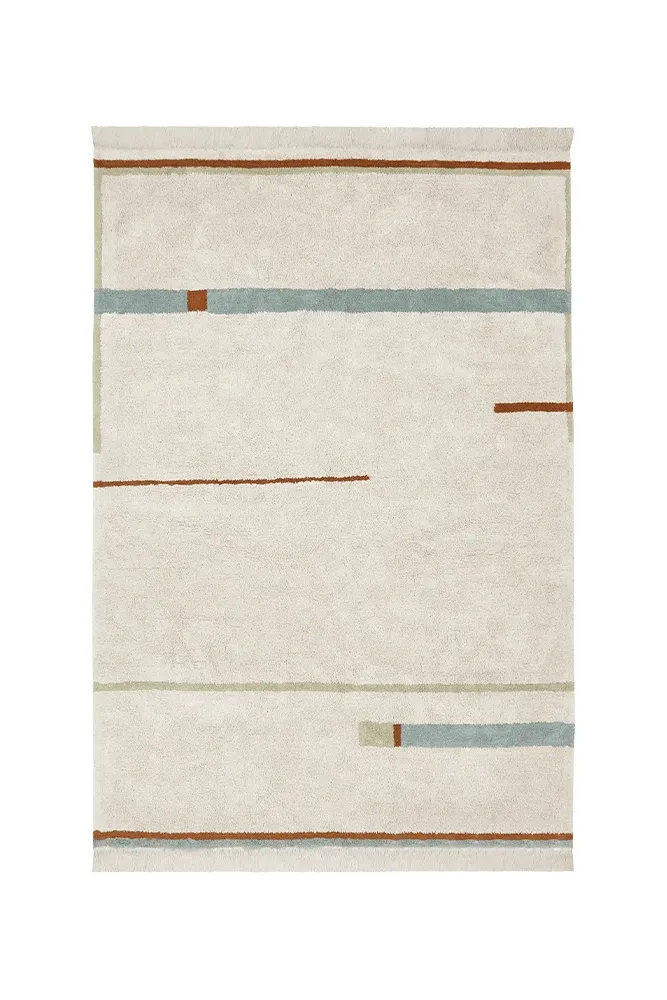 Lanes Rectangular Area Rug - Blue
