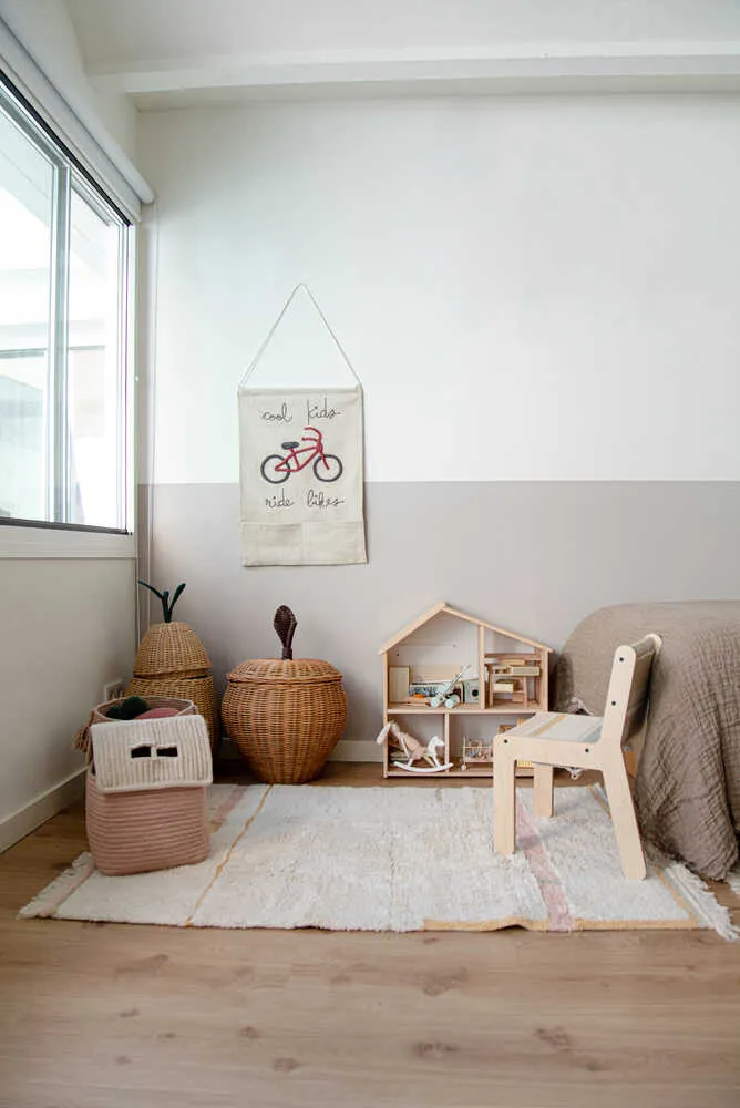 Lanes Rectangular Area Rug - Vintage Nude