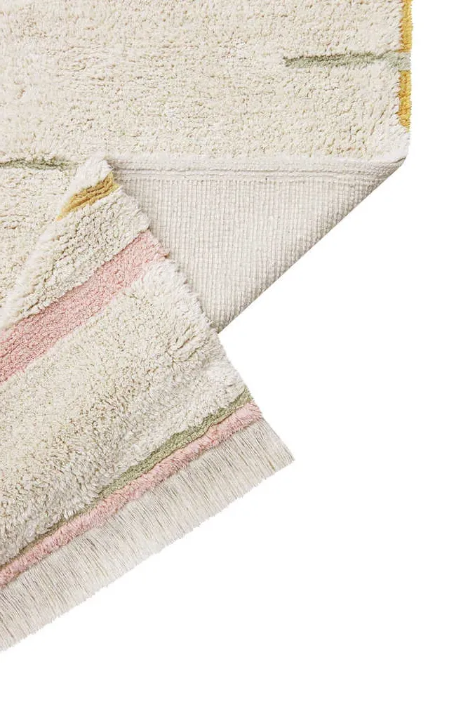 Lanes Rectangular Area Rug - Vintage Nude