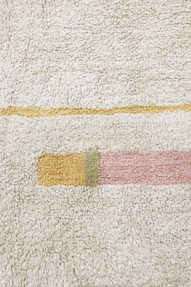 Lanes Rectangular Area Rug - Vintage Nude