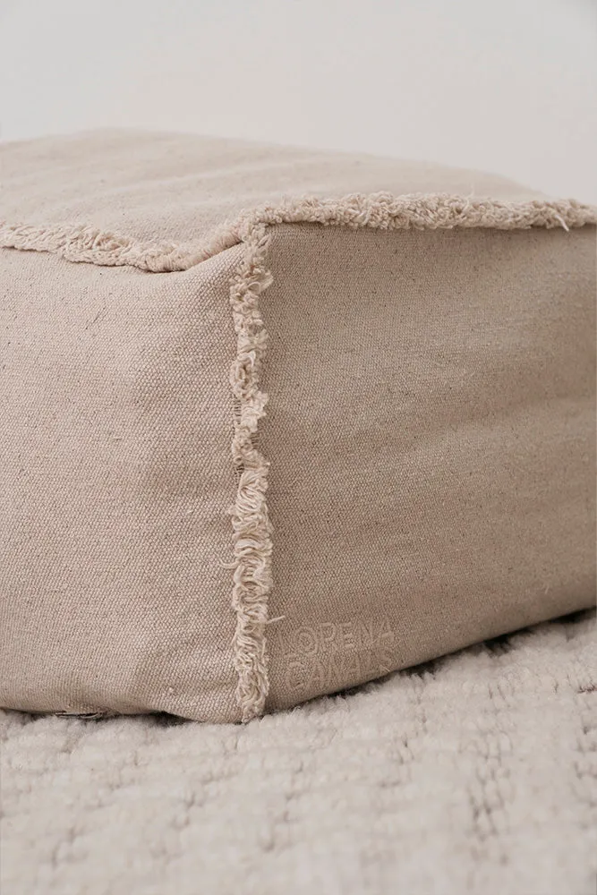 Large Storage Puff with Rug Storage