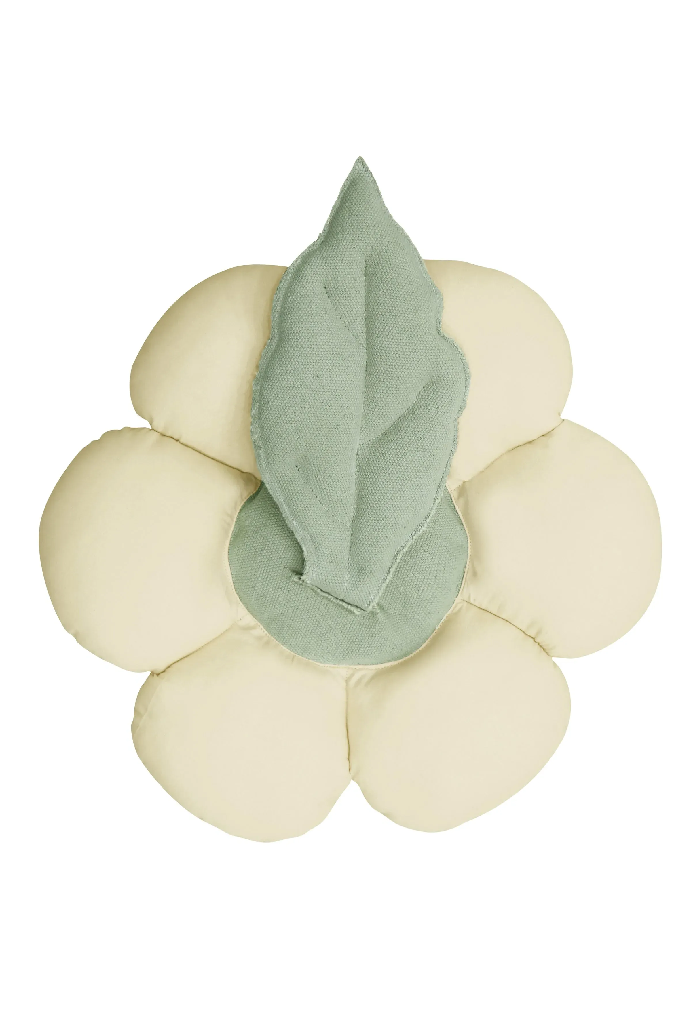 Little Daisy Round Cushion - Natural, Cotton