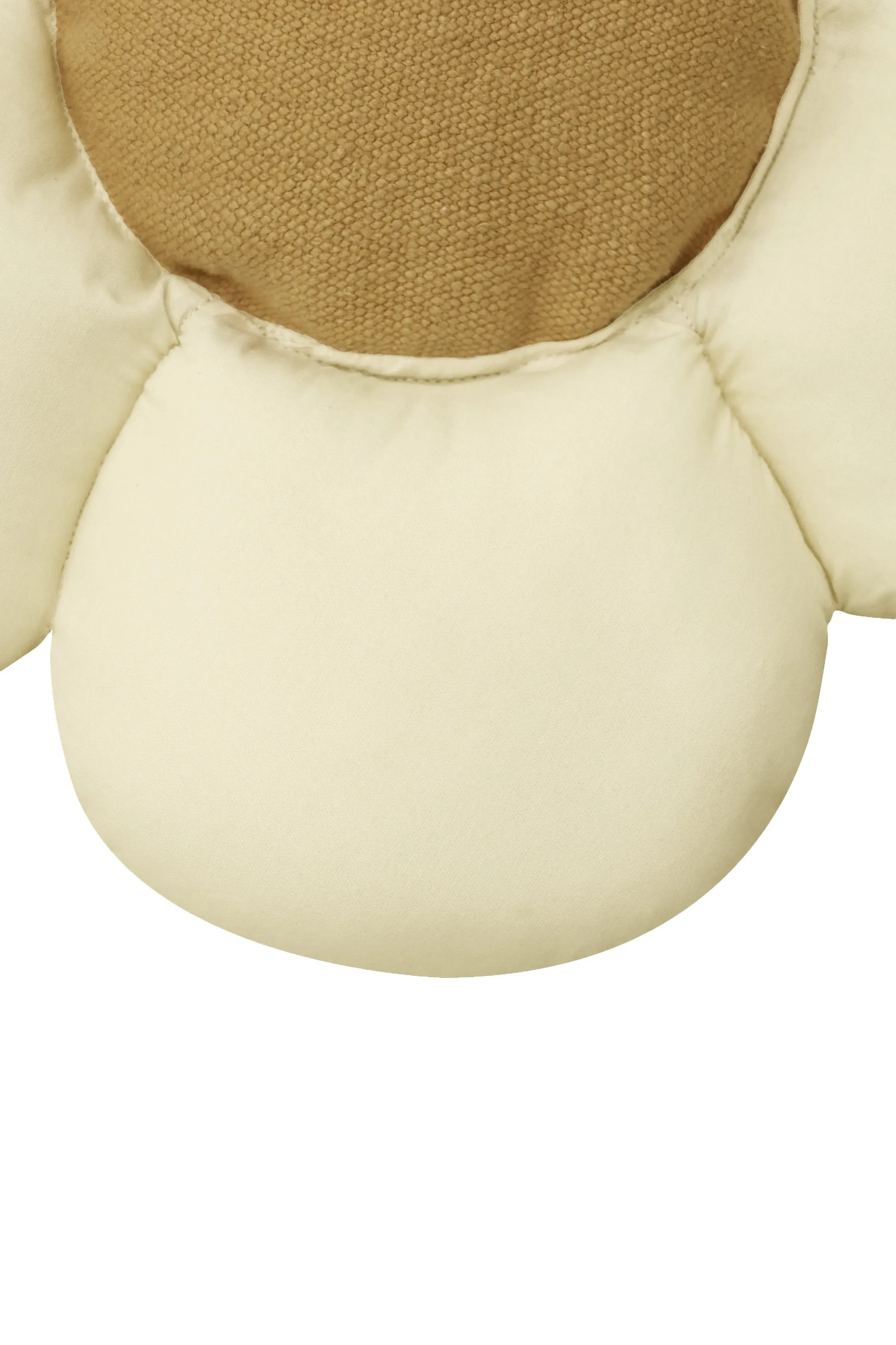 Little Daisy Round Cushion - Natural, Cotton