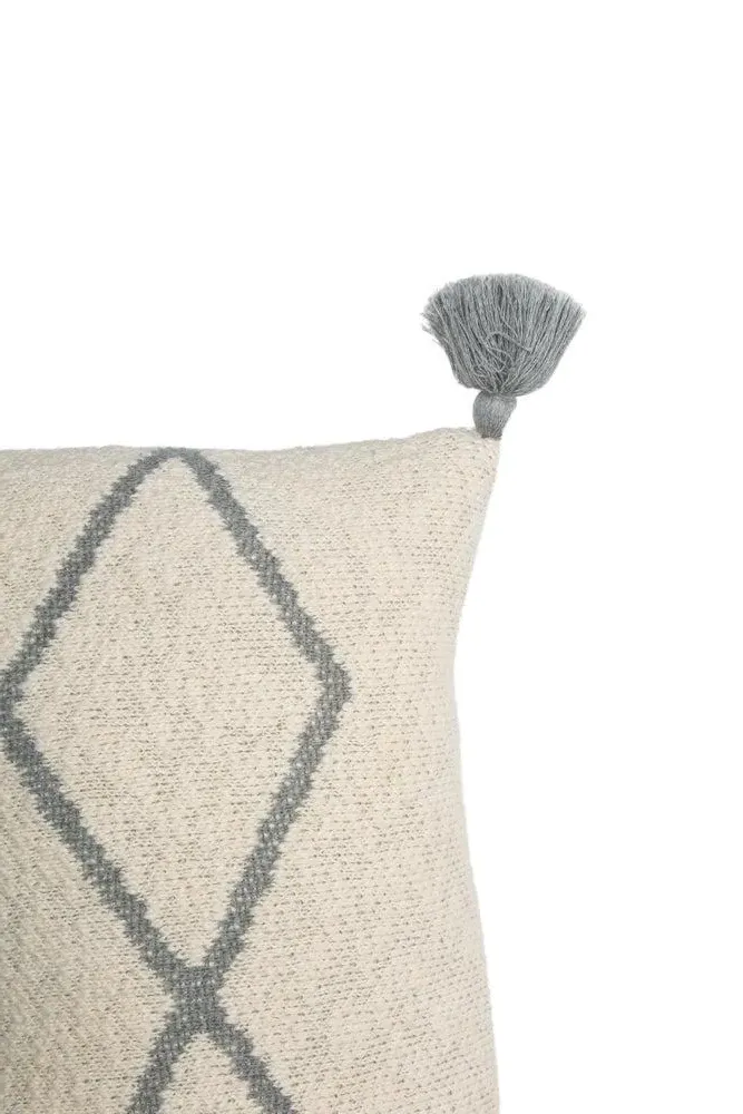 Little Oasis Knitted Cushion - Grey