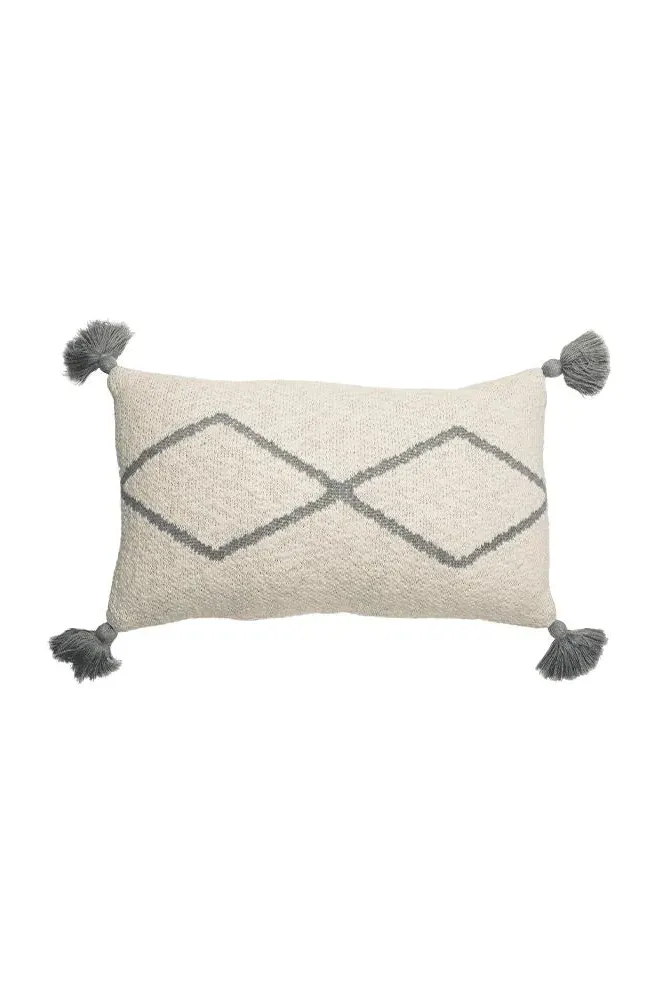 Little Oasis Knitted Cushion - Grey image