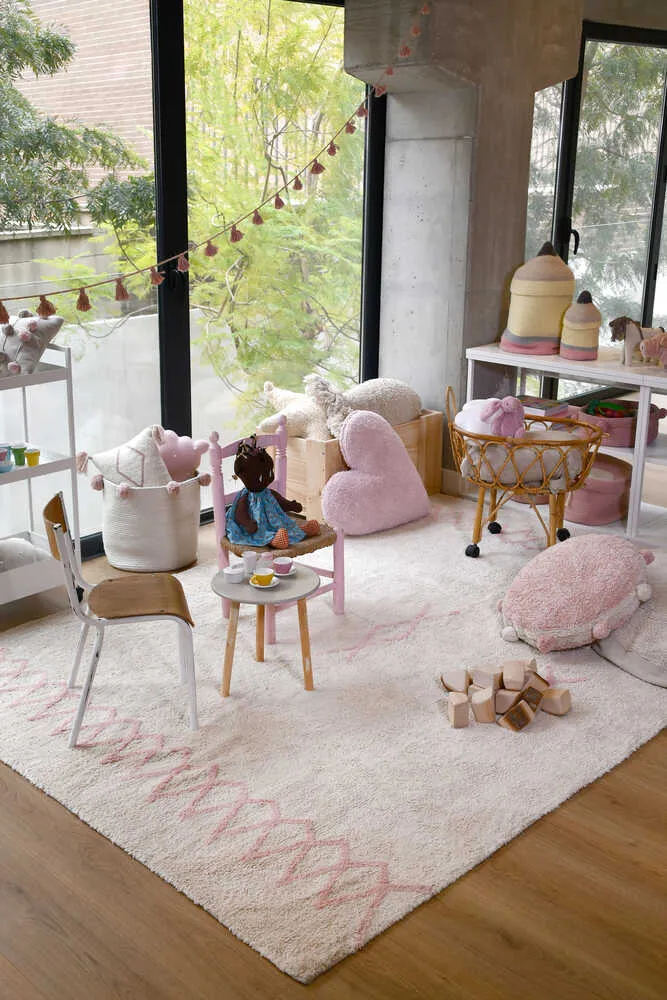 Lorena Canals Heart Cushion - Pink