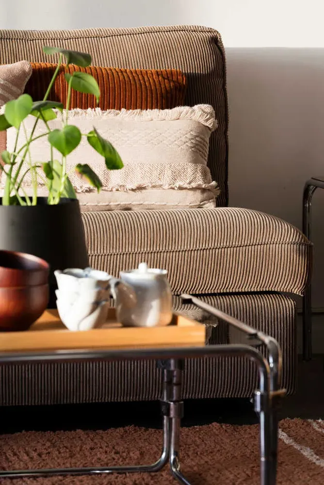 Lorena Canals Knitted Cushion - Air Dune White