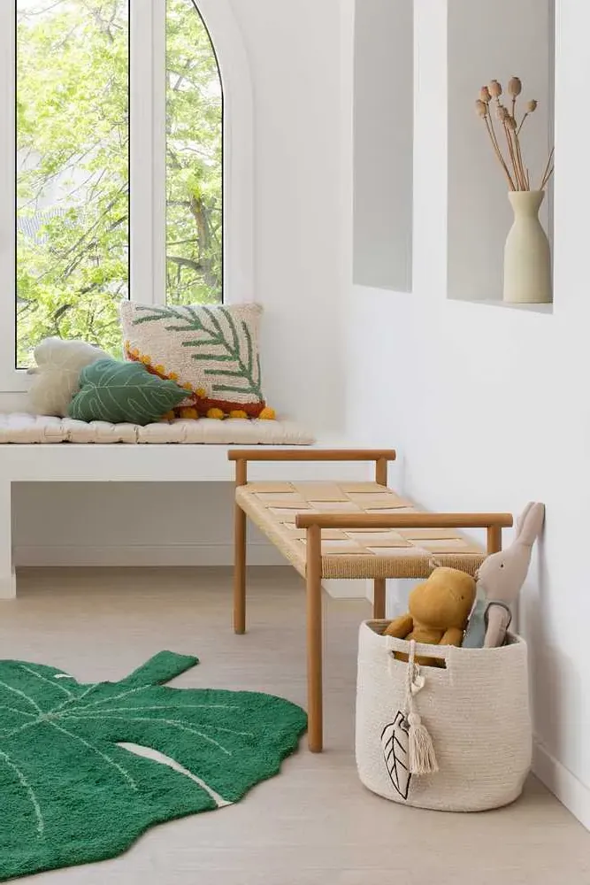 Lorena Canals Leaf Storage Basket - Natural