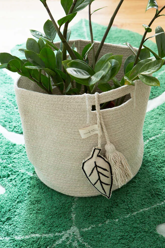 Lorena Canals Leaf Storage Basket - Natural