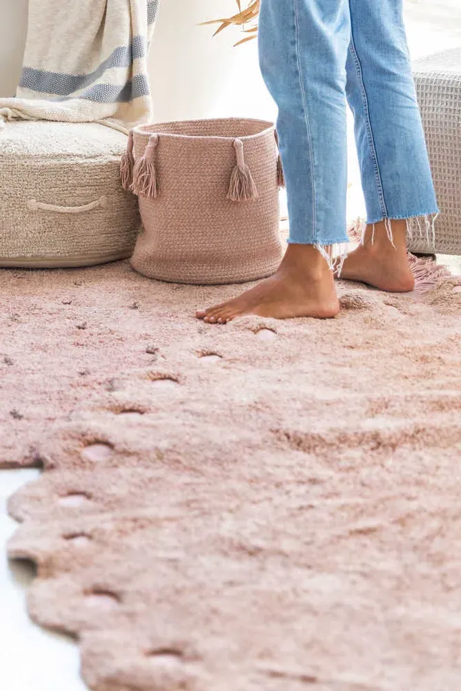 Lorena Canals Oval Washable Rug Pine Cone - Nude