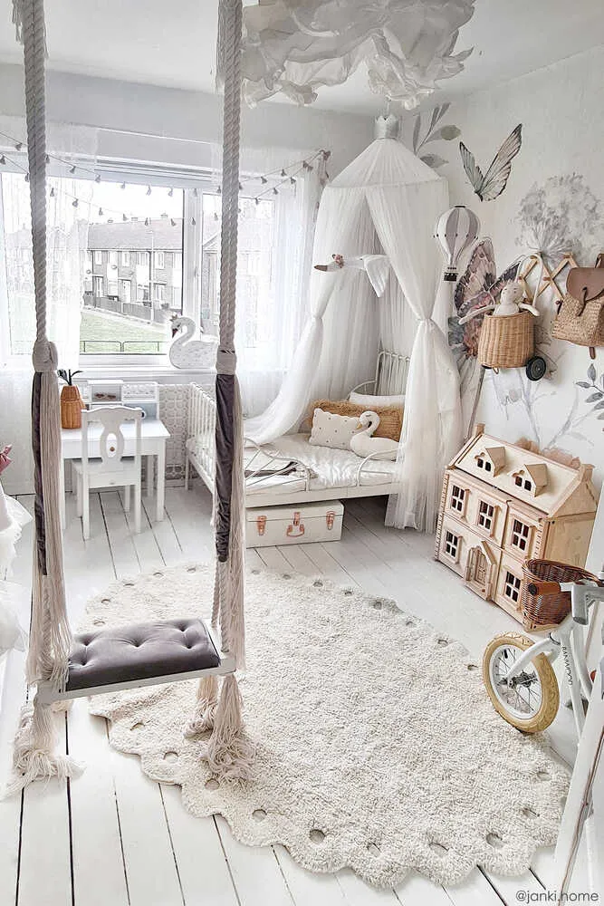 Lorena Canals Pine Cone Oval Washable Rug - Ivory