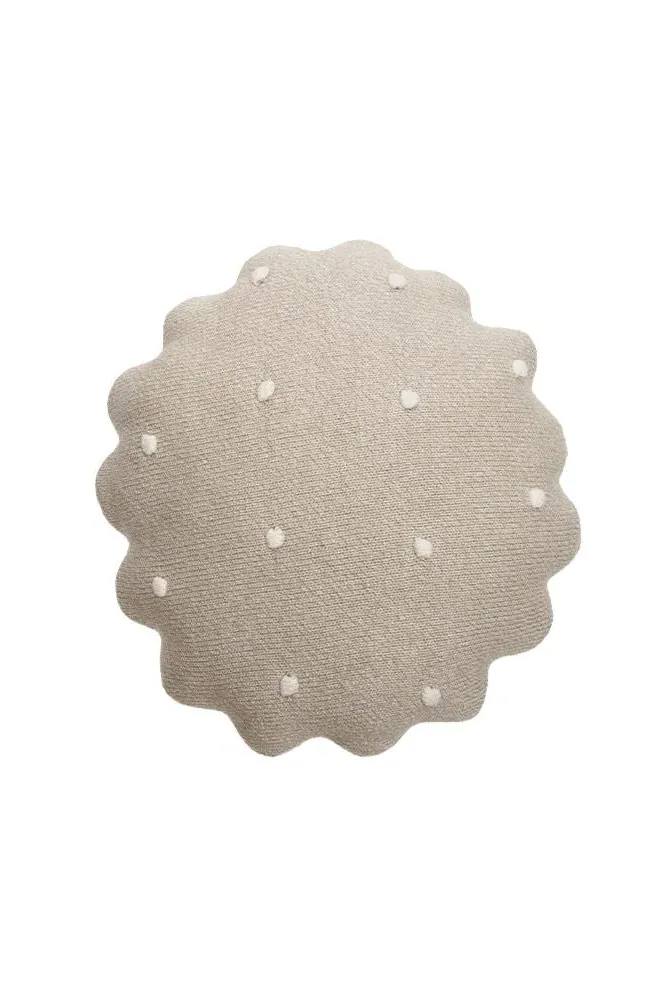 Lorena Canals Round Knitted Cushion - Dune White image