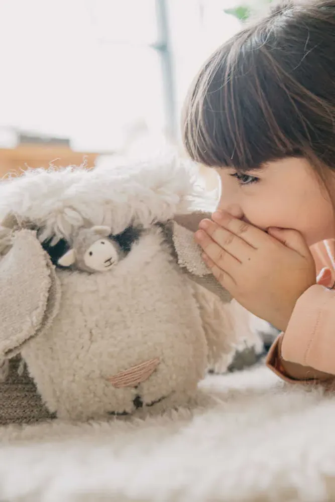 Lorena Canals Sheep Wool Basket - Pink