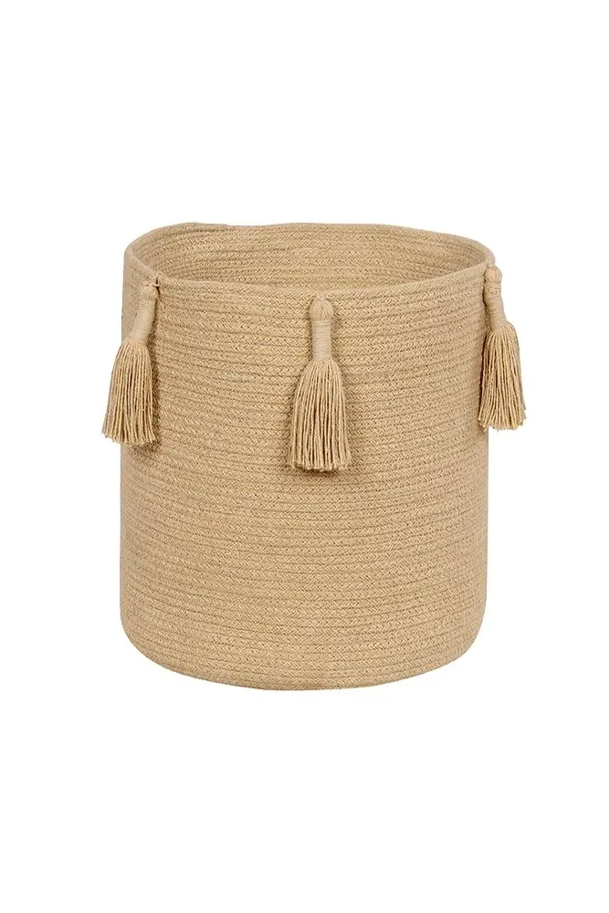 Lorena Canals Storage Basket with Fringes - Woody Honey image