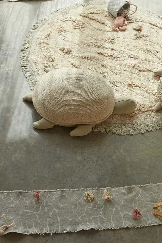 Mama Turtle Storage Basket - Olive Green