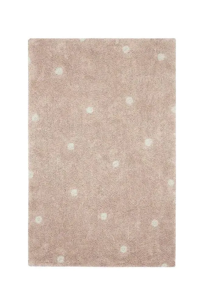 Mini Dot Washable Rug - Rose, Cotton