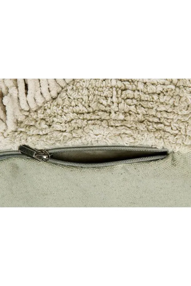 Mossy Rock Round Pouf