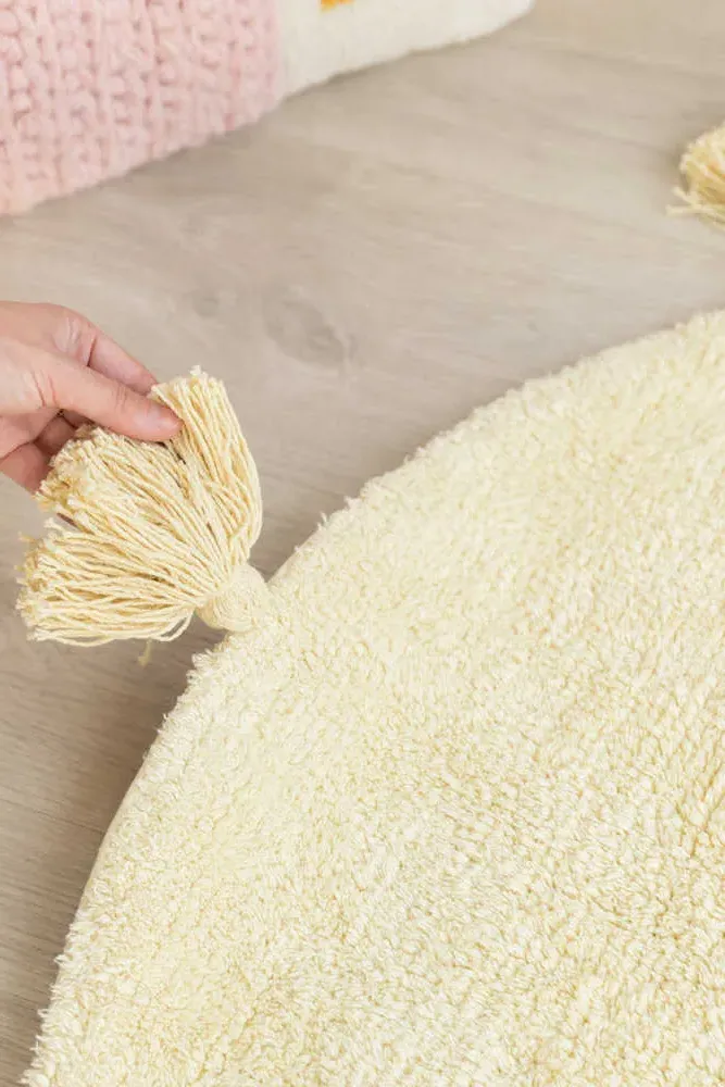 Mr Wonderful X Lorena Canals Round Washable Rug - Sunshine