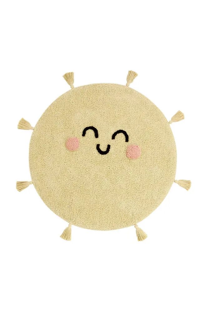 Mr Wonderful X Lorena Canals Round Washable Rug - Sunshine image