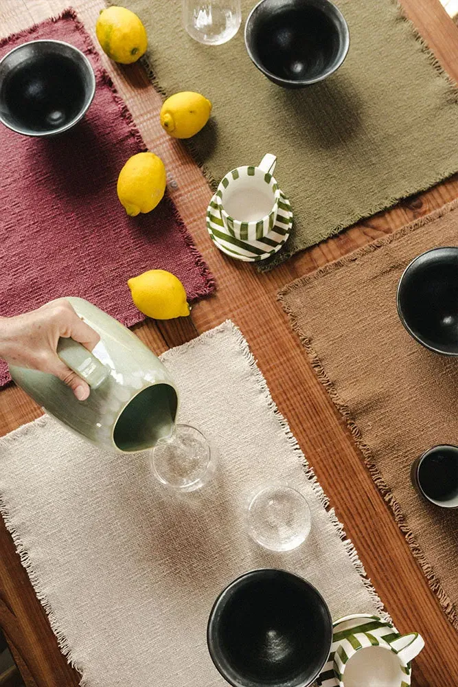 Natural Handloom Placemats Set of 4 - Natural, Cotton