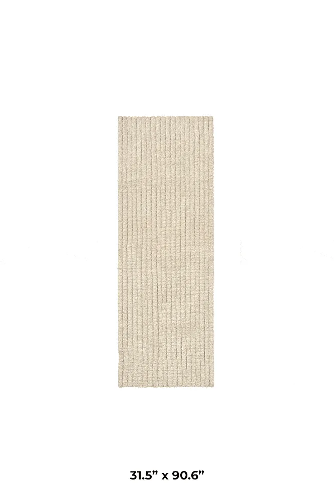 Net Area Rug - Natural, Wool