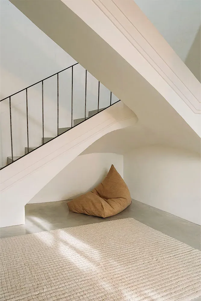 Net Area Rug - Natural, Wool