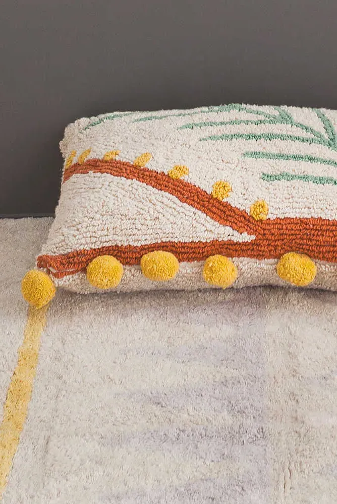 Palm Throw Pillow - Oeko-tex Certified