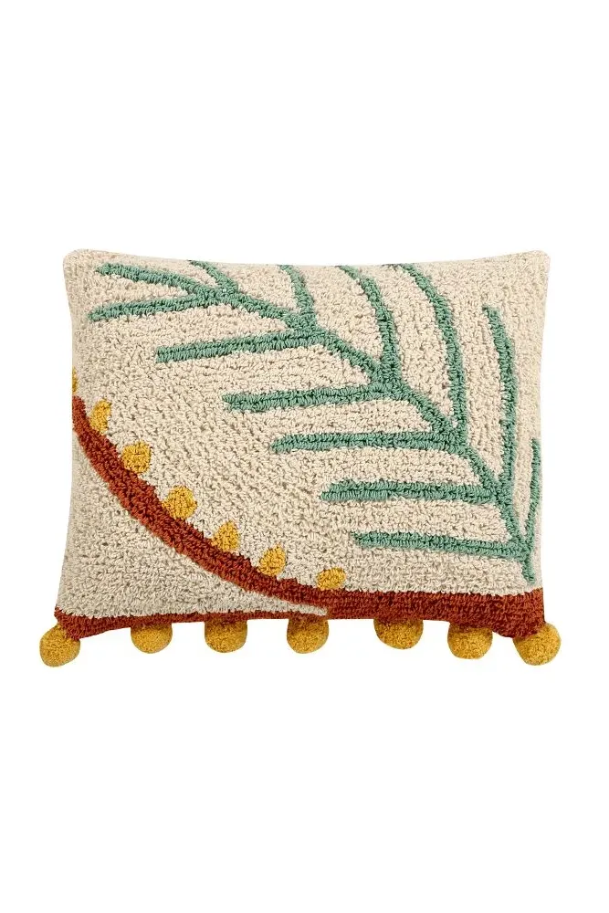 Palm Throw Pillow - Oeko-tex Certified image