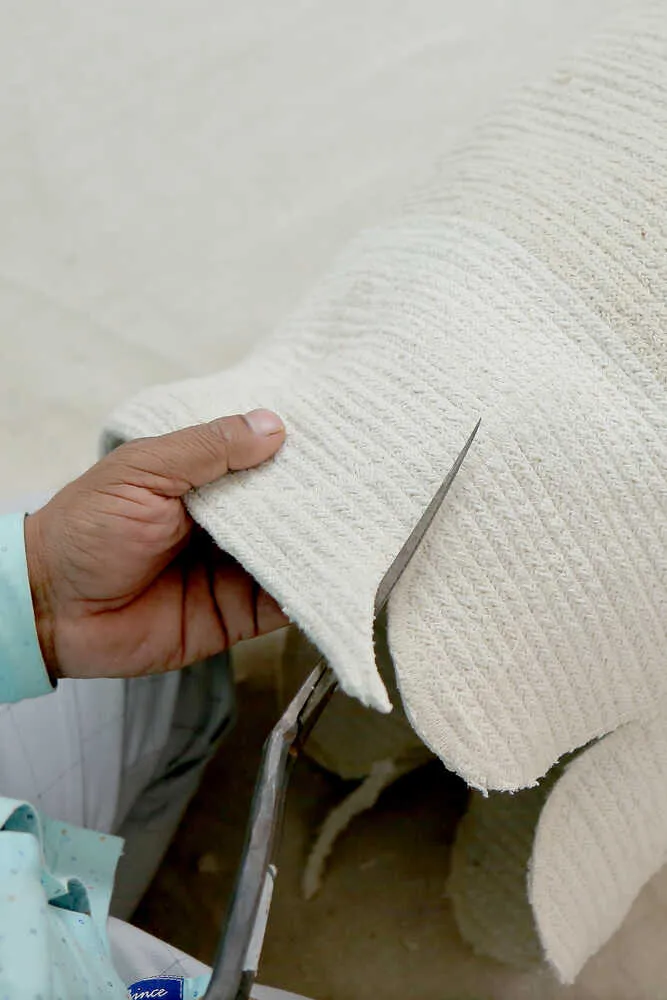 Petals Storage Basket - Ivory, Cotton