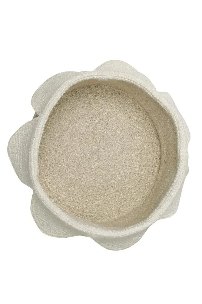 Petals Storage Basket - Ivory, Cotton