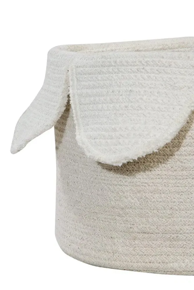 Petals Storage Basket - Ivory, Cotton