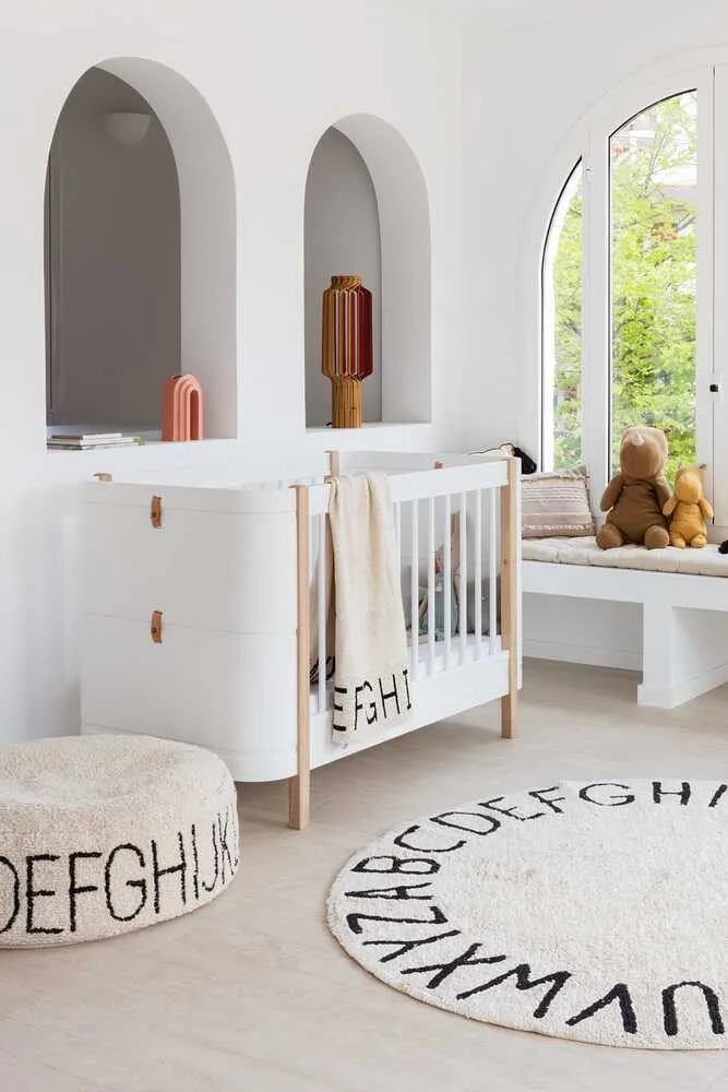 Puff ABC Round Pouf - Black