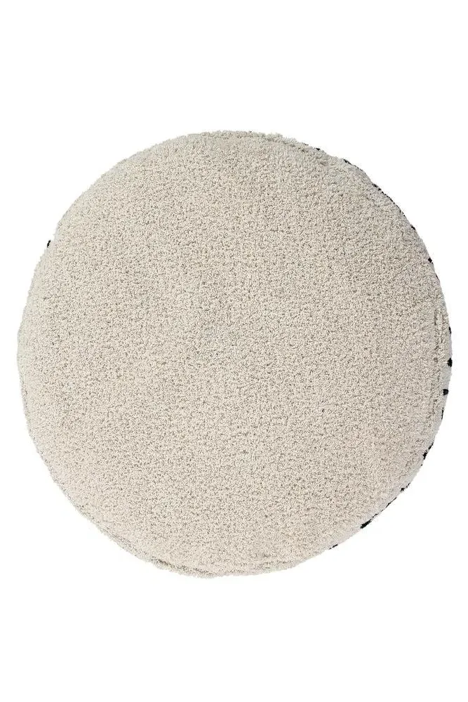 Puff ABC Round Pouf - Black