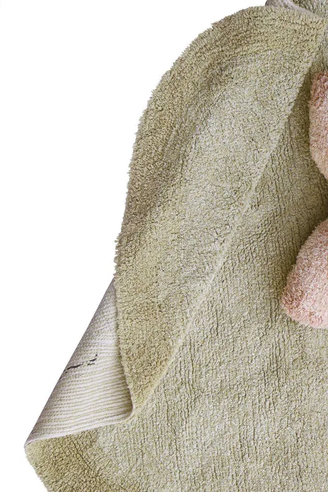 Puffy Lily Cotton Rug with Pillow - Water Lily Shape