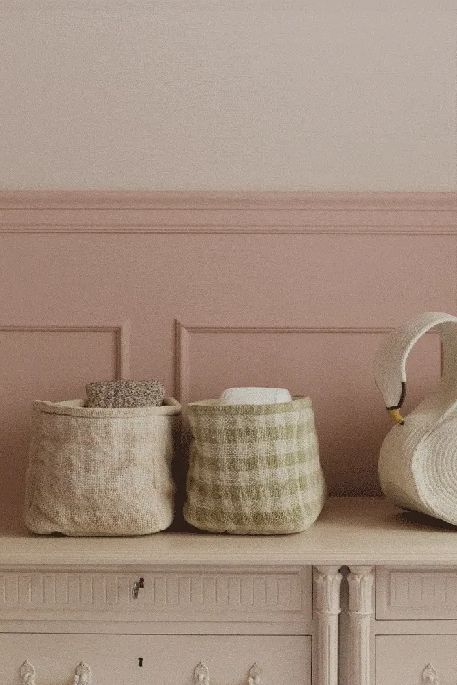 Quilted Basket - Matcha