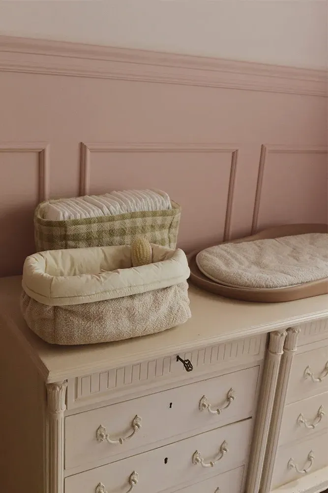 Quilted Basket - Rose