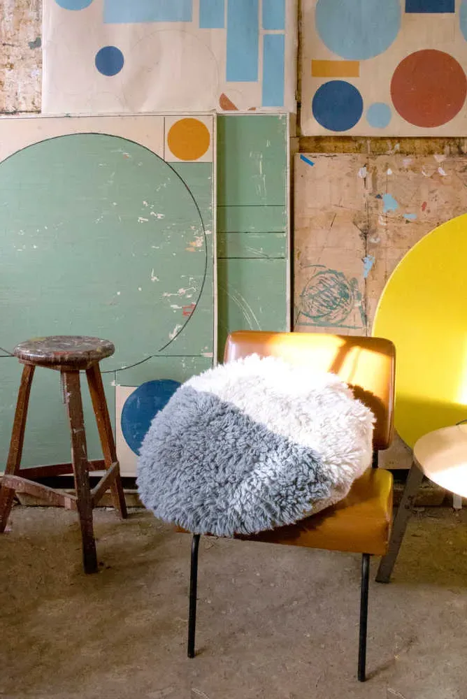 Regina Giménez Sun Rays Round Floor Cushion