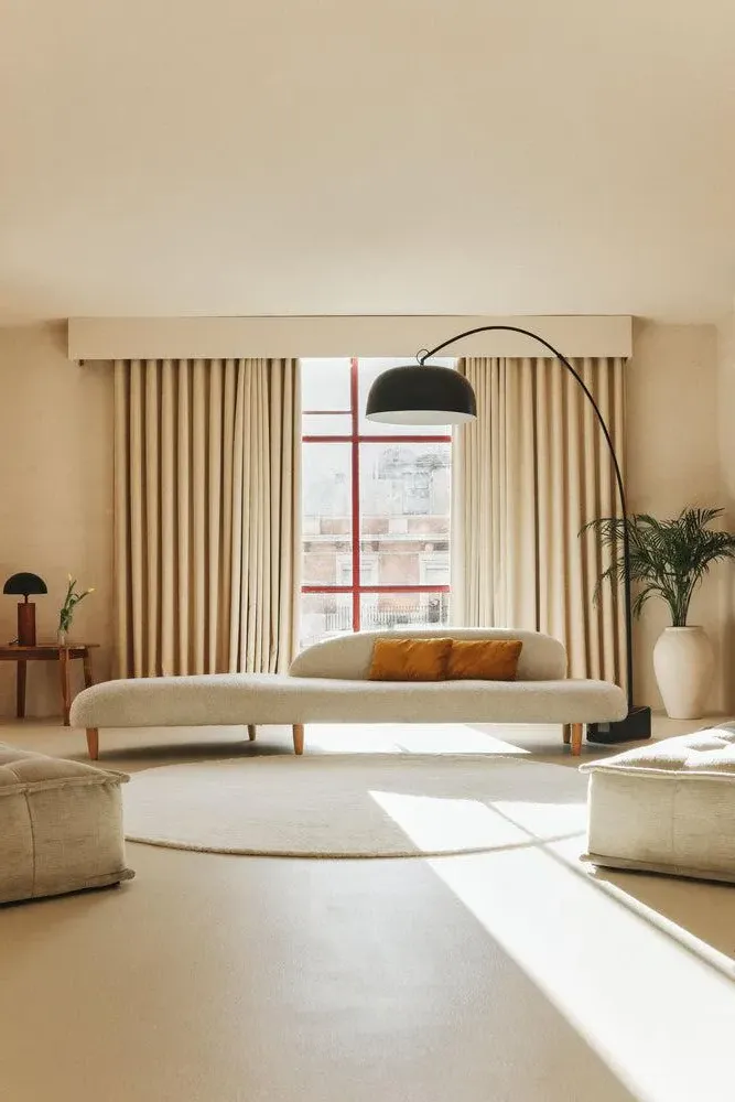 Round Rug Natural - Wool